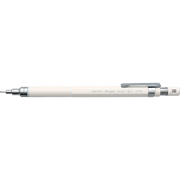 Олівець механічний Penac Protti PRC107 vivid з тривким стрижнем 0,7 мм, білий