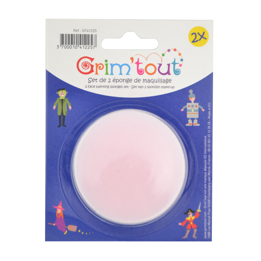 Спонж для нанесення гриму GrimTout товщиною 1,5 см 2 шт.