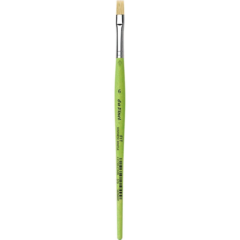 Пензель DaVinci Fit Synthetic Bristle синтетична щетина плоский № 6 (6,0 мм)