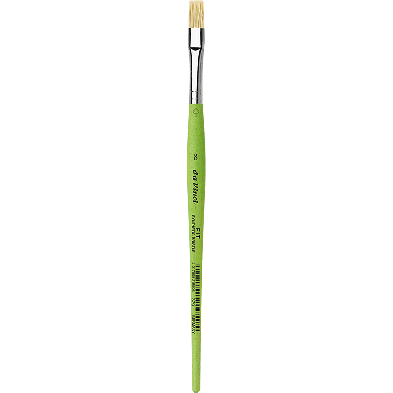 Пензель DaVinci Fit Synthetic Bristle синтетична щетина плоский № 8 (8,2 мм)