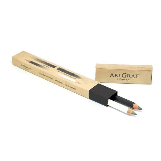 ARTGRAF TWIN BOX (B, B2) - 2 графітні водорозчинні олівці - довж. 22 см, діам. 4 мм