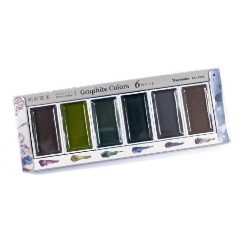 ���� ������������� ���� Kuretake Gansai Tambi Graphite Colors 6 �����