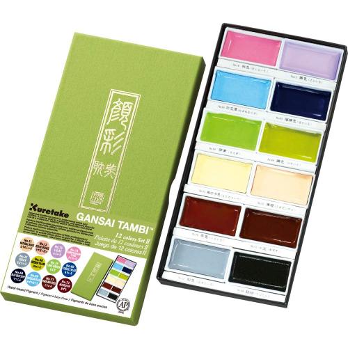 ���� ������������� ���� Kuretake Gansai Tambi set II 12 ����� Face color