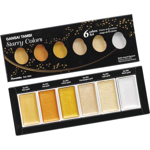���� ������������� ���� Kuretake Gansai Tambi Starry Colors 6 �����