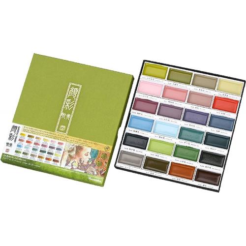 ���� ������������� ���� Kuretake Gansai Tambi set II 24 ����� Face color
