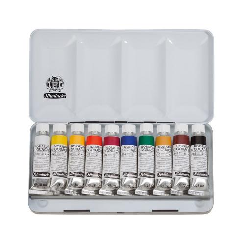 ���� ����� Schmincke HORADAM Gouache 10 ������� � ������� �� 15 �� � ���������� �����