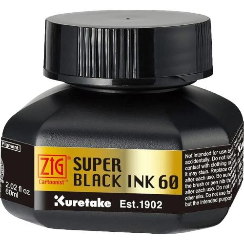 ��� Kuretake ZIG Cartoonist super black ink 60��