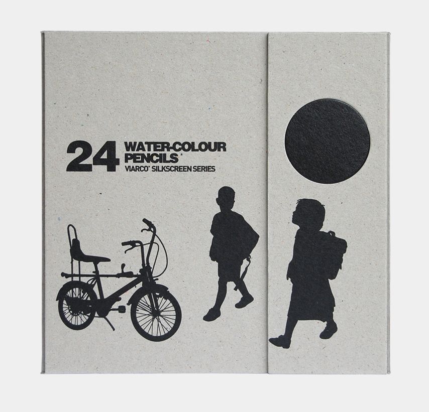 Набір з 24-х акварельних олівців Viarco BOX CHILDS DESIGN