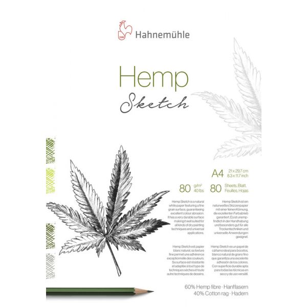 Альбом для ескізів Hahnemuhle Hemp Sketch 80 г/м², А4, 80 аркушів