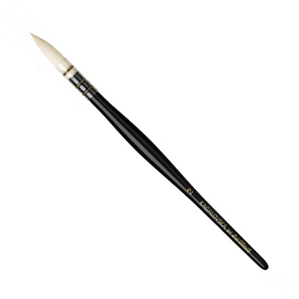 Пензель Kagalovska by da Vinci Black & White Signature Edition з французьким кріпленням № 2 (7,4 мм)