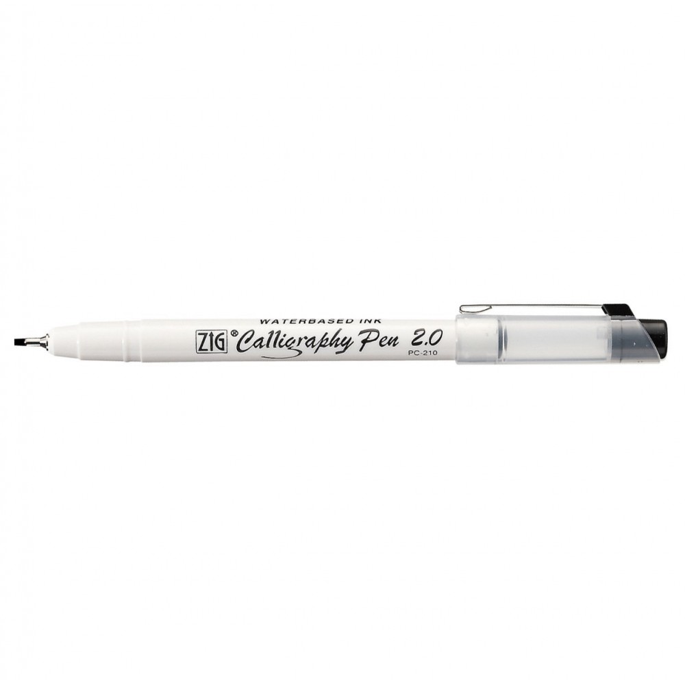Ручка для каліграфії Kuretake ZIG CALLIGRAPHY PEN Square Tip BLACK 2.0мм