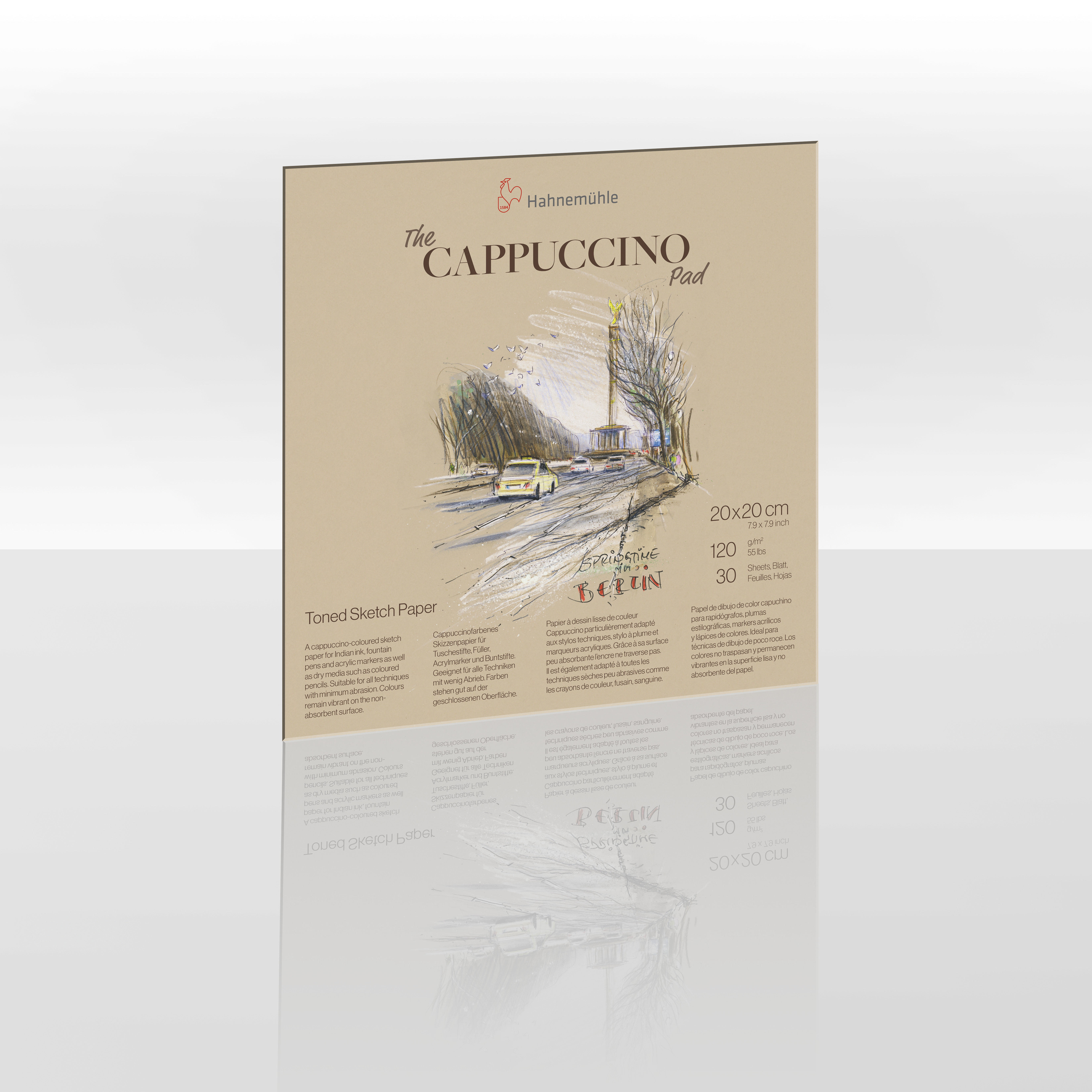 Альбом Hahnemuhle The Cappuccino Pad 120 г/м², 20 х 20 см, 30 аркушів