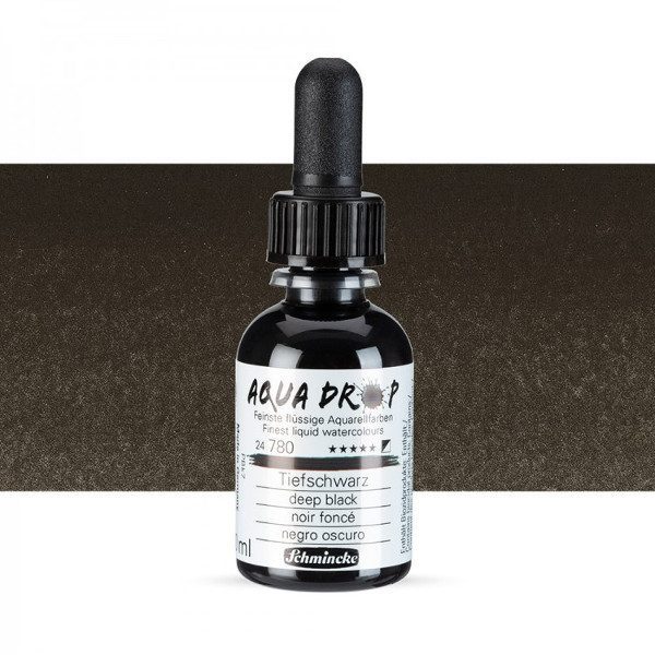Рідка акварельна фарба Schmincke AQUA DROP 30 мл, deep black