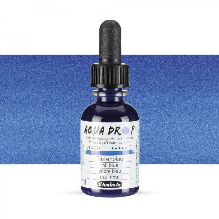Рідка акварельна фарба Schmincke AQUA DROP 30 мл, ink blue