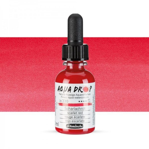 Рідка акварельна фарба Schmincke AQUA DROP 30 мл, scarlet red