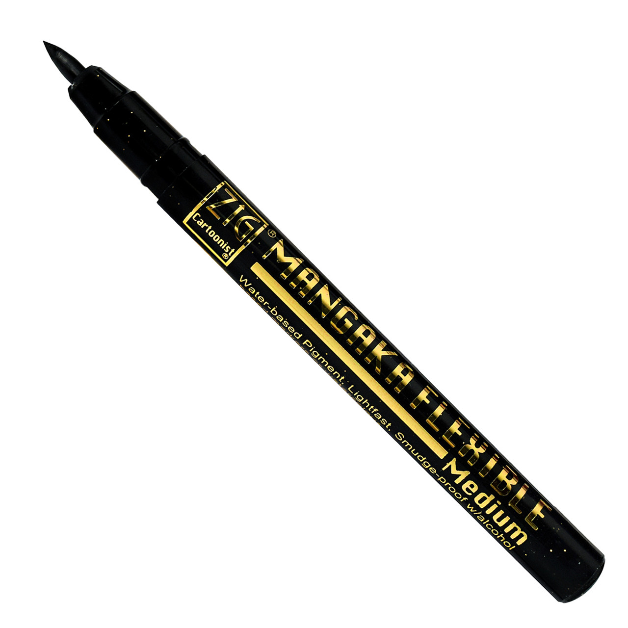 Лайнер Kuretake ZIG CARTOONIST MANGAKA FLEXIBLE Black Medium